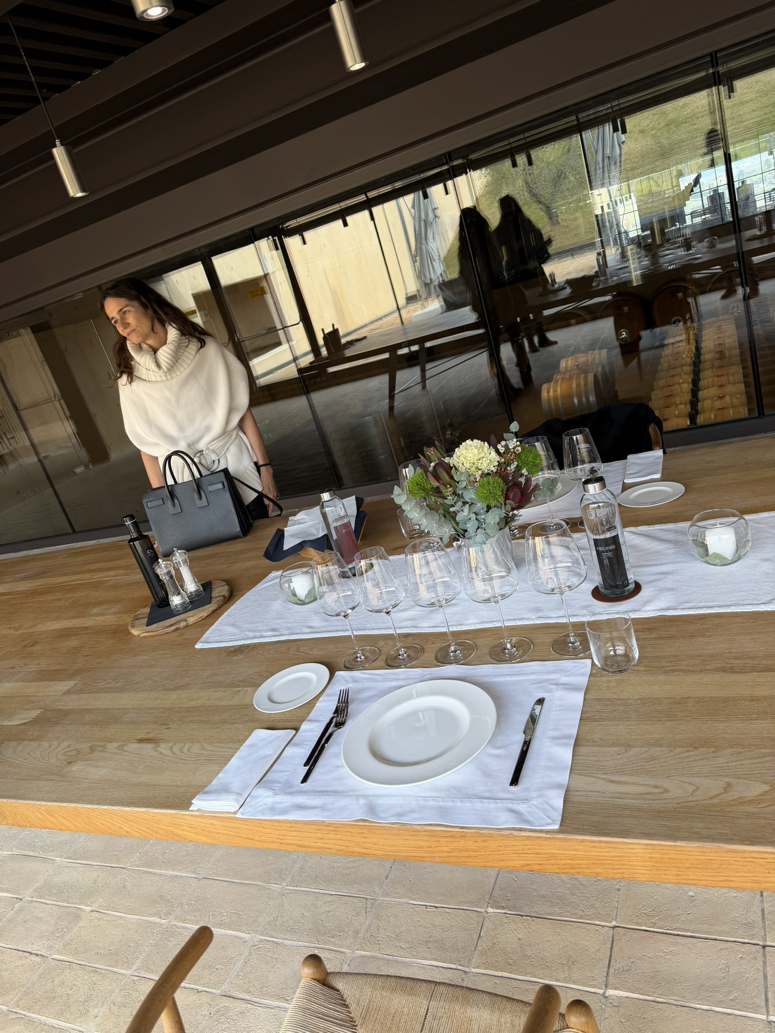 Table set for tasting