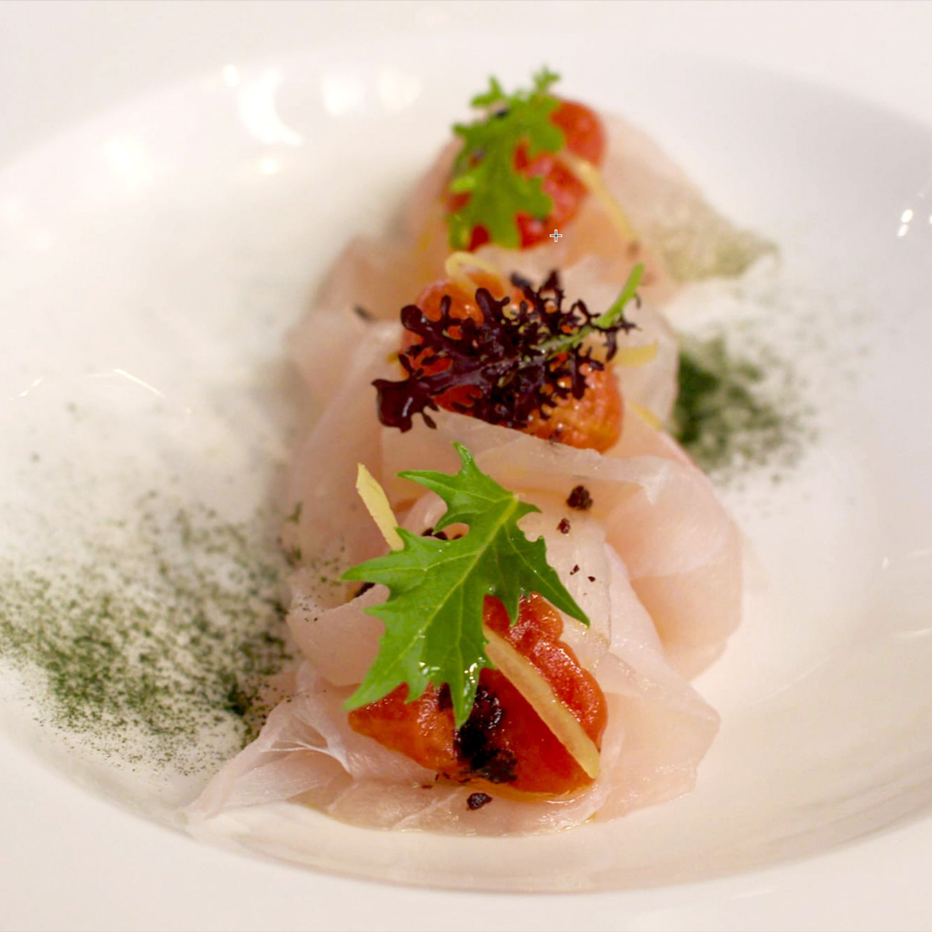 A seafood preparation at Il Sanlorenzo