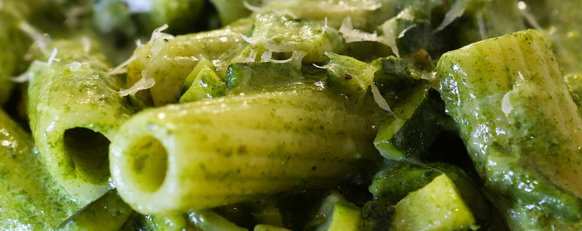 Pasta with green sauce at Babette